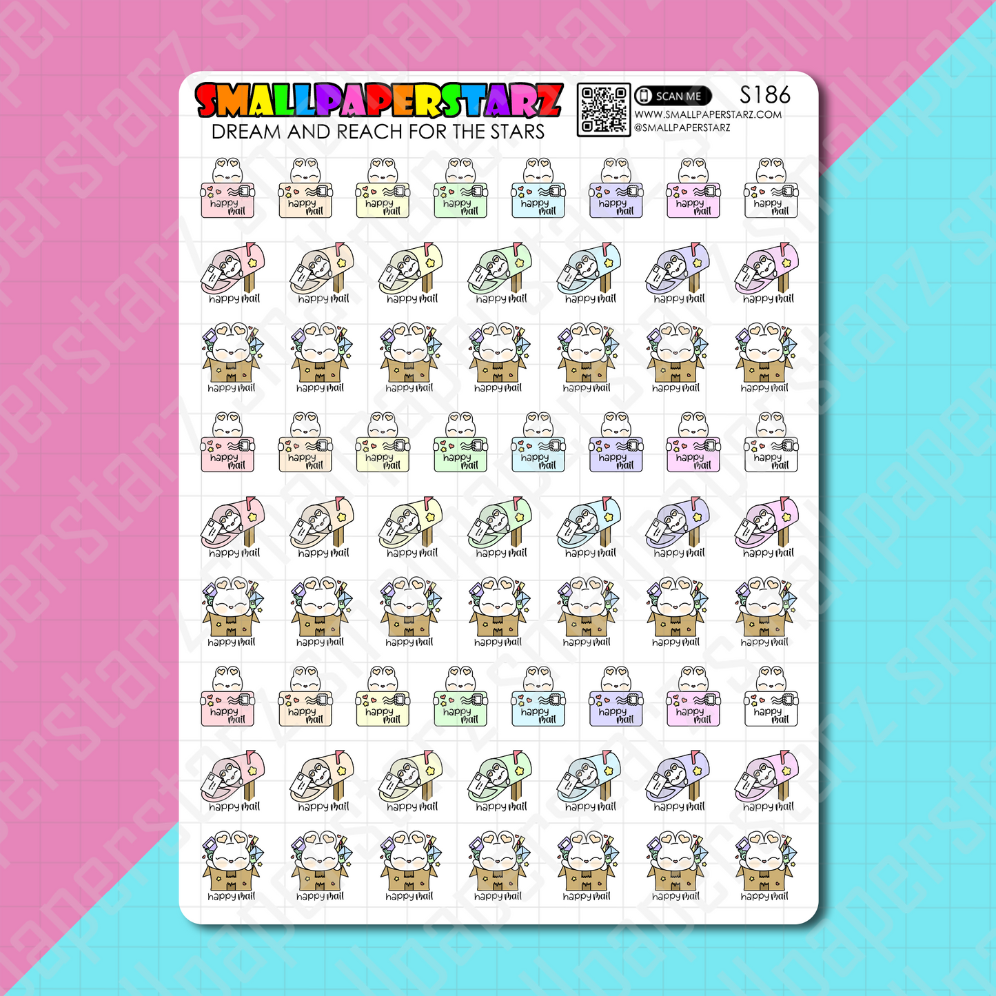 S186 - Happy Mail Lola Bunny Sticker Sheet