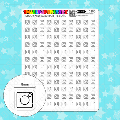 S200 - Instagram Social Media Icons Sticker Sheet