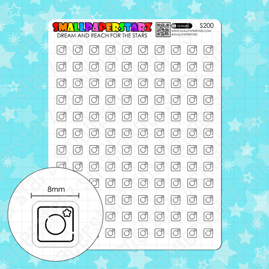 S200 - Instagram Social Media Icons Sticker Sheet
