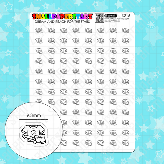 S216 - Comfy Clothes / Pajamas / PJs Icons Sticker Sheet