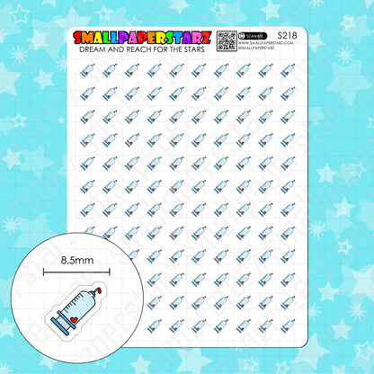 S218 - Blood Draw / Blood Testing Icons Sticker Sheet