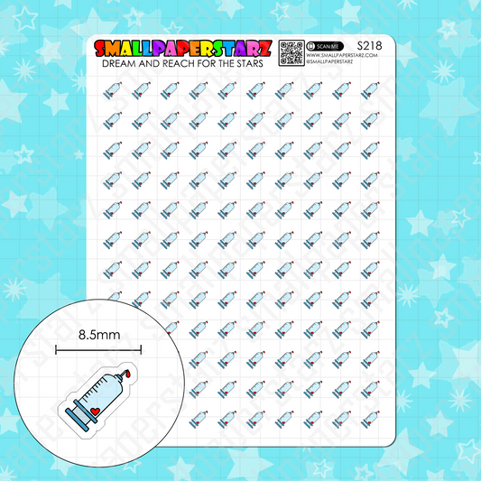 S218 - Blood Draw / Blood Testing Icons Sticker Sheet