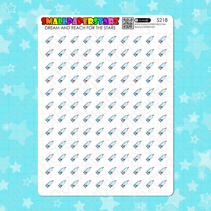 S218 - Blood Draw / Blood Testing Icons Sticker Sheet