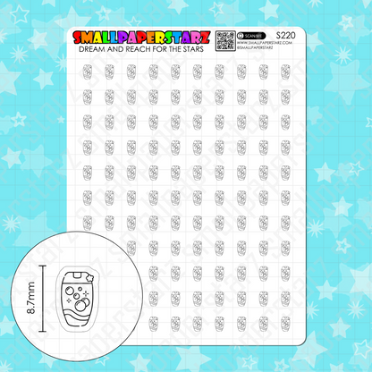 S220 - Shampoo / Conditioner Icons Sticker Sheet