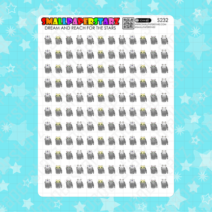 S232 - Garbage Day / Trash Day Sticker Sheet