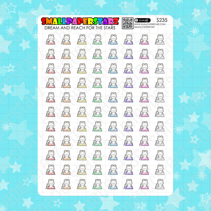 S235 - Namaste / Yoga Exercise Sticker Sheet