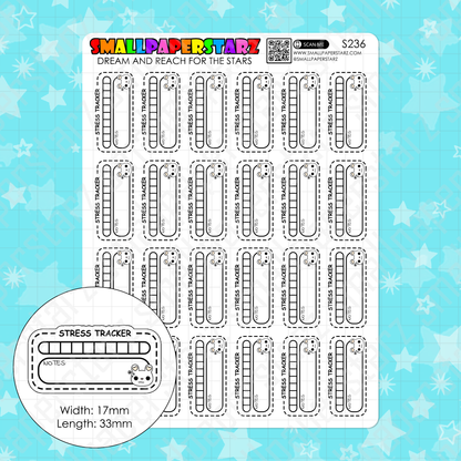 S236 - Stress Tracker Functional Sticker Sheet