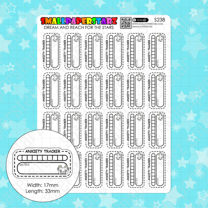 S238 - Anxiety Tracker Functional Sticker Sheet