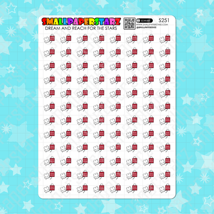 S251 - Homesense Shopping Character Planner Sticker Sheet