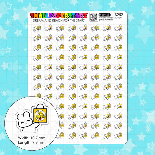 S252 - Giant Tiger Shopping Character Planner Sticker Sheet
