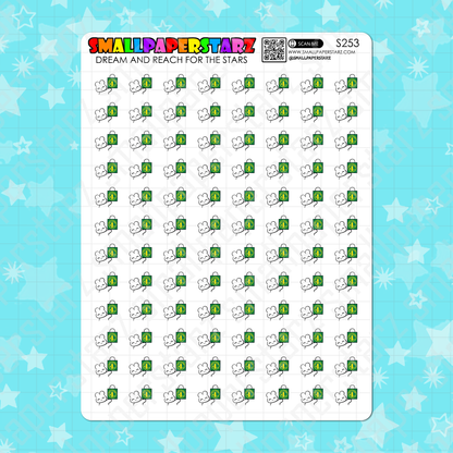 S253 - Dollarama Shopping Character Planner Sticker Sheet