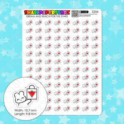 S254 - Canadian Tire Shopping Character Planner Sticker Sheet