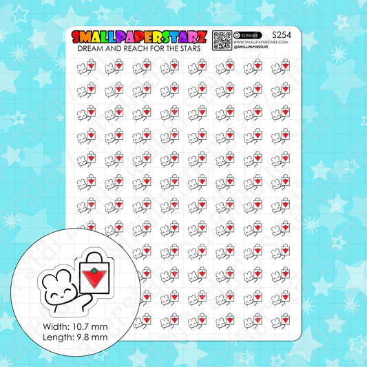 S254 - Canadian Tire Shopping Character Planner Sticker Sheet