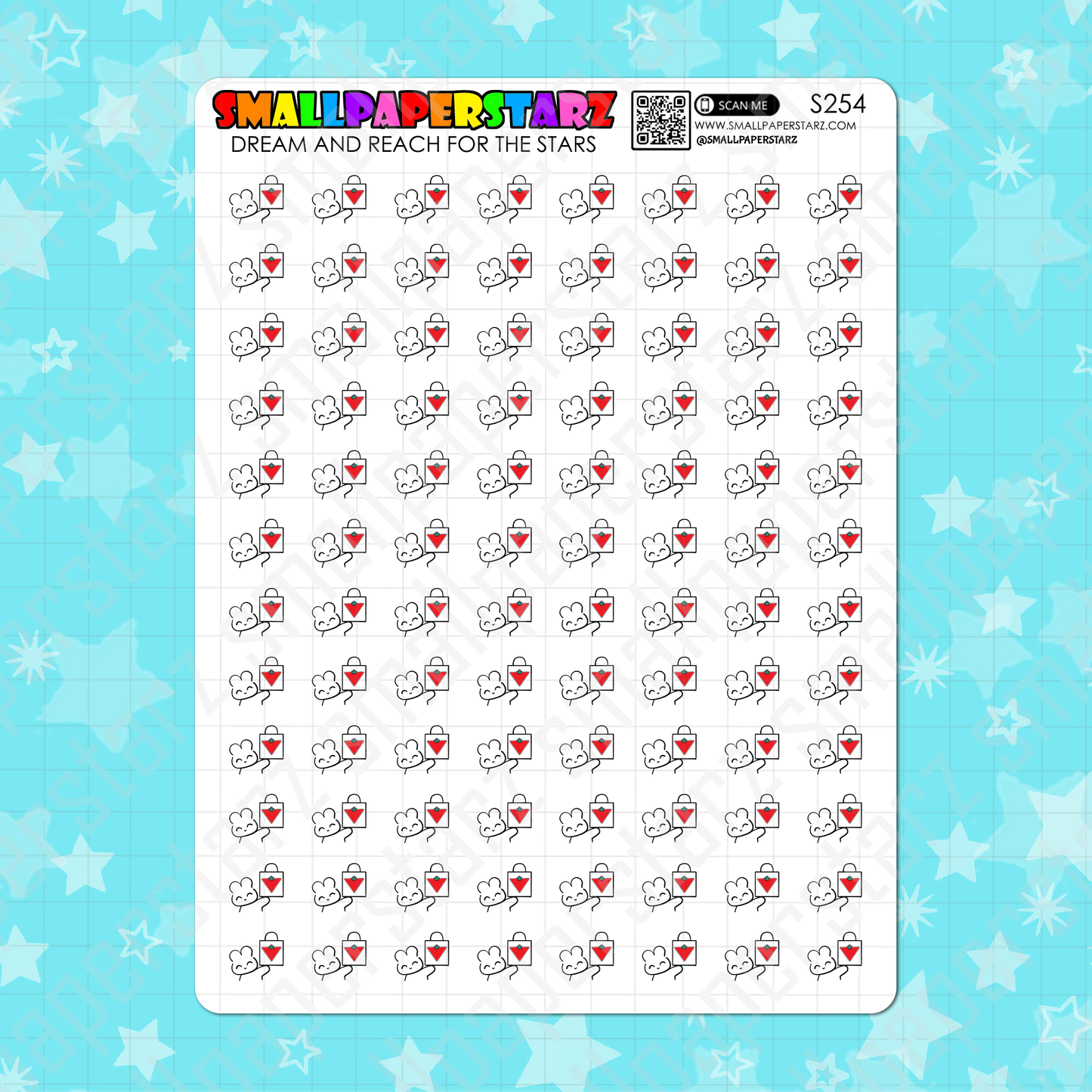S254 - Canadian Tire Shopping Character Planner Sticker Sheet