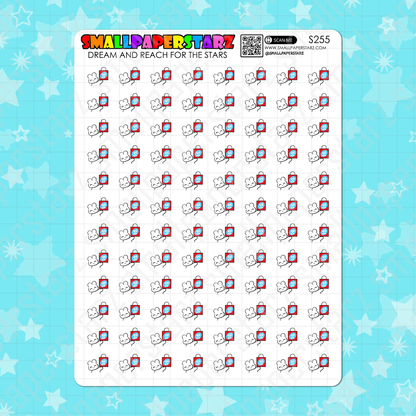 S255 - Shoppers Drug Mart SDM Shopping Character Planner Sticker Sheet
