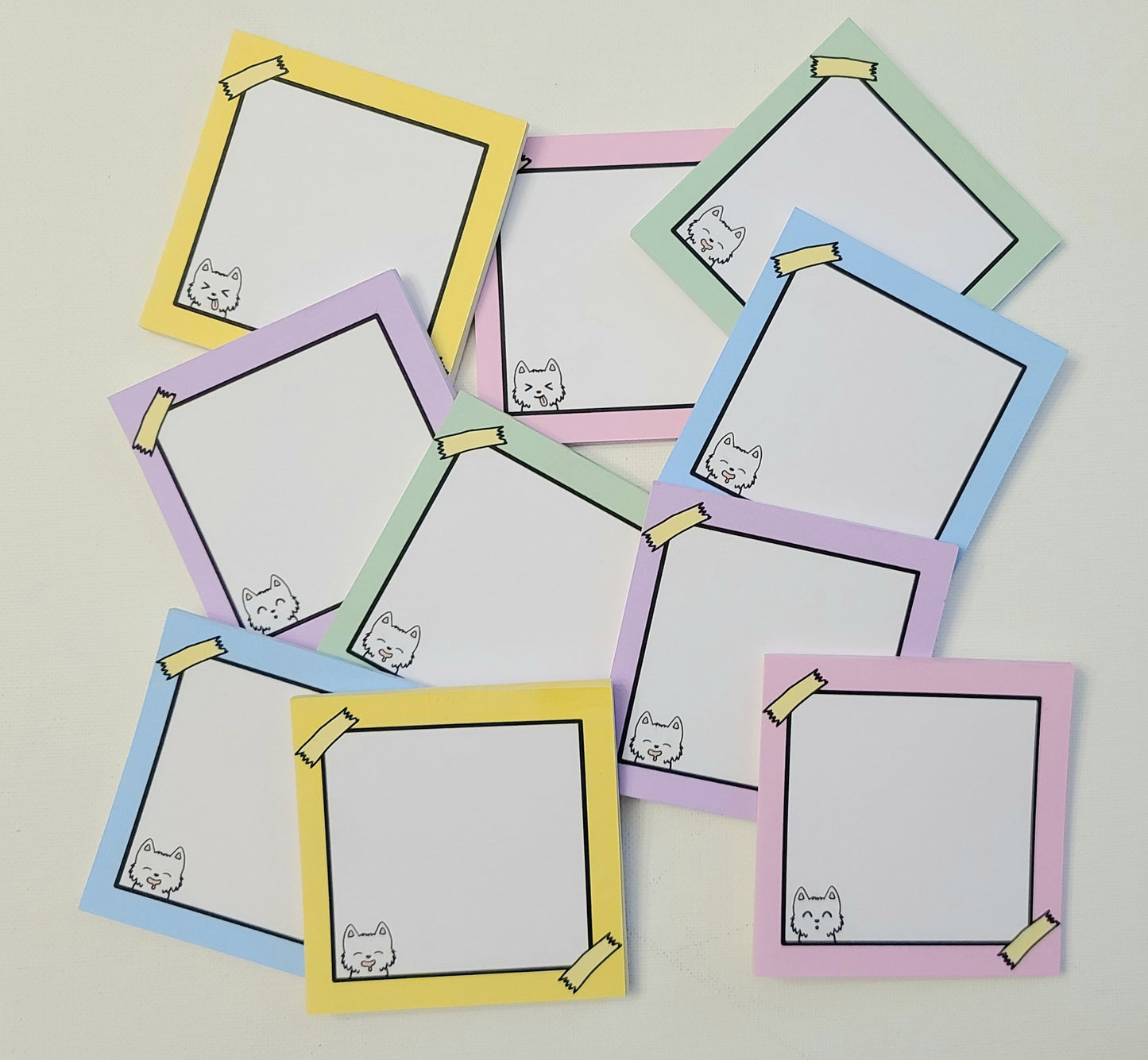 NP001-NP005 Luna Memo Notepads Multiple Colour (No adhesive)