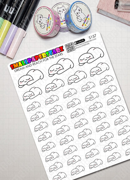 S157 - Mini-me Blushing Butt / Peach Booty Sticker Sheet