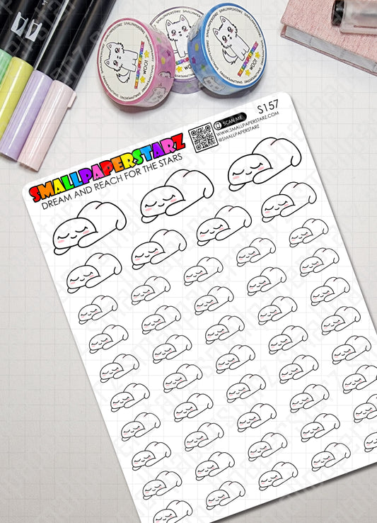 S157 - Mini-me Blushing Butt / Peach Booty Sticker Sheet