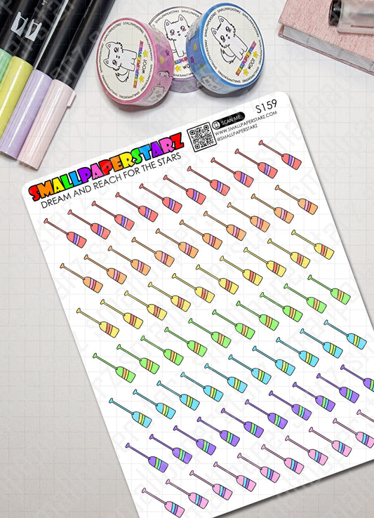 S159 - Water Paddle Sticker Sheet