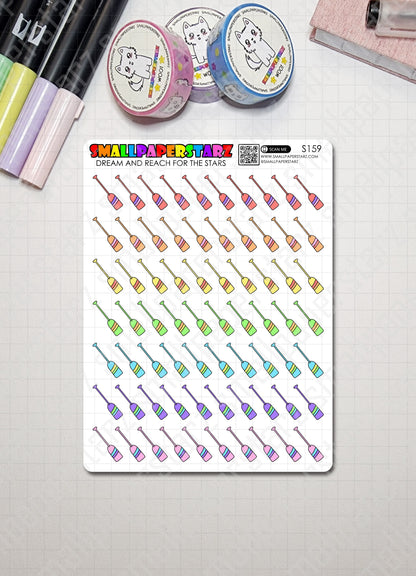 S159 - Water Paddle Sticker Sheet