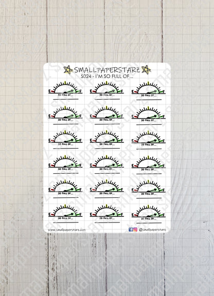S024 - So Full Of... Sticker Sheet