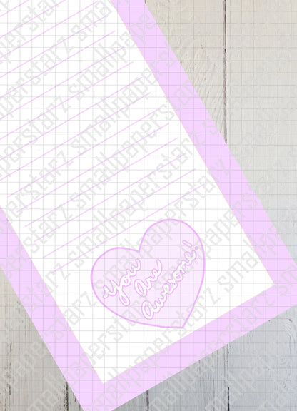 NP006 - Remember...You Are Awesome Memo Notepad (No adhesive)