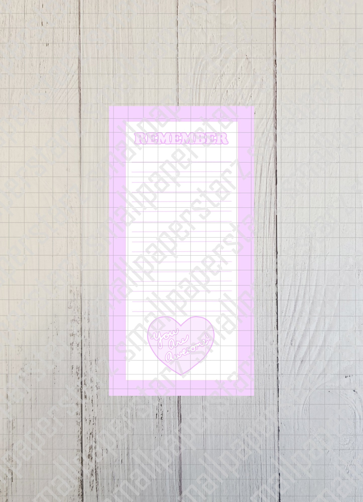 NP006 - Remember...You Are Awesome Memo Notepad (No adhesive)