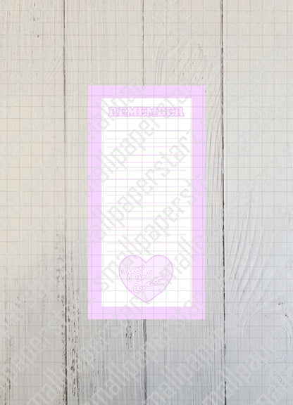 NP006 - Remember...You Are Awesome Memo Notepad (No adhesive)