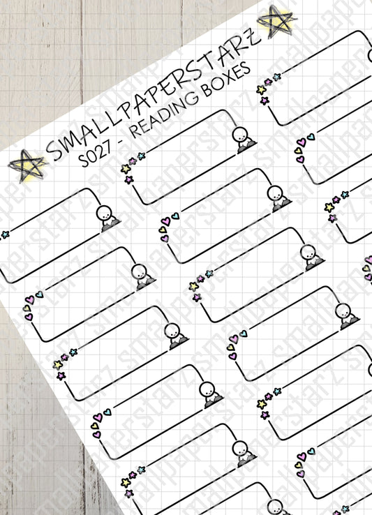 S027 - Reading Boxes Sticker Sheet