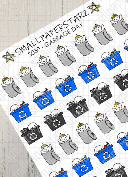 S030 - Garbage Day Sticker Sheet