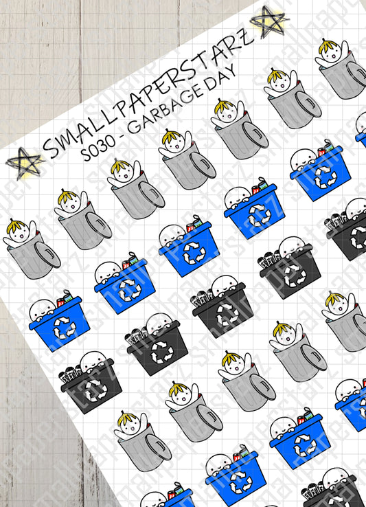 S030 - Garbage Day Sticker Sheet