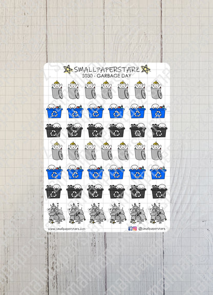 S030 - Garbage Day Sticker Sheet