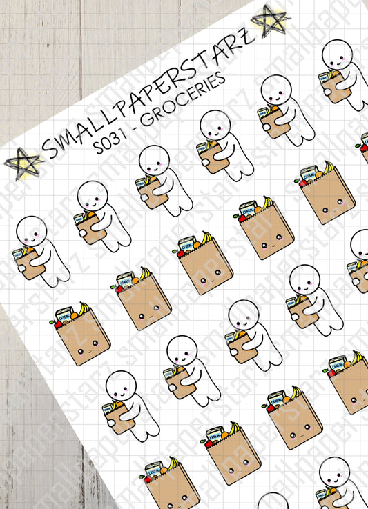 S031 - Grocery Shopping Sticker Sheet