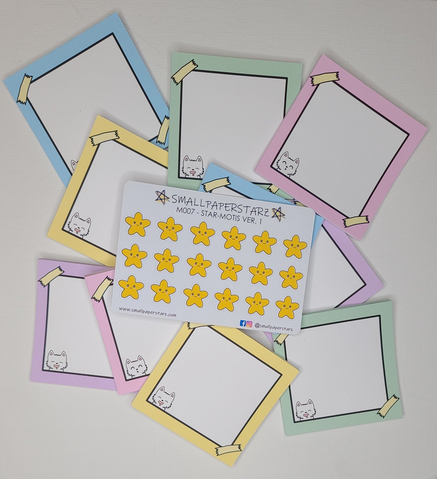 NP001-NP005 Luna Memo Notepads Multiple Colour (No adhesive)