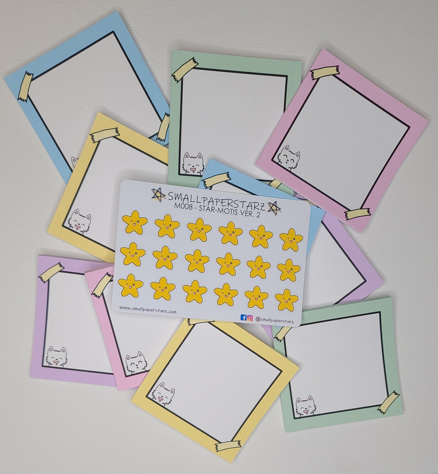 NP001-NP005 Luna Memo Notepads Multiple Colour (No adhesive)