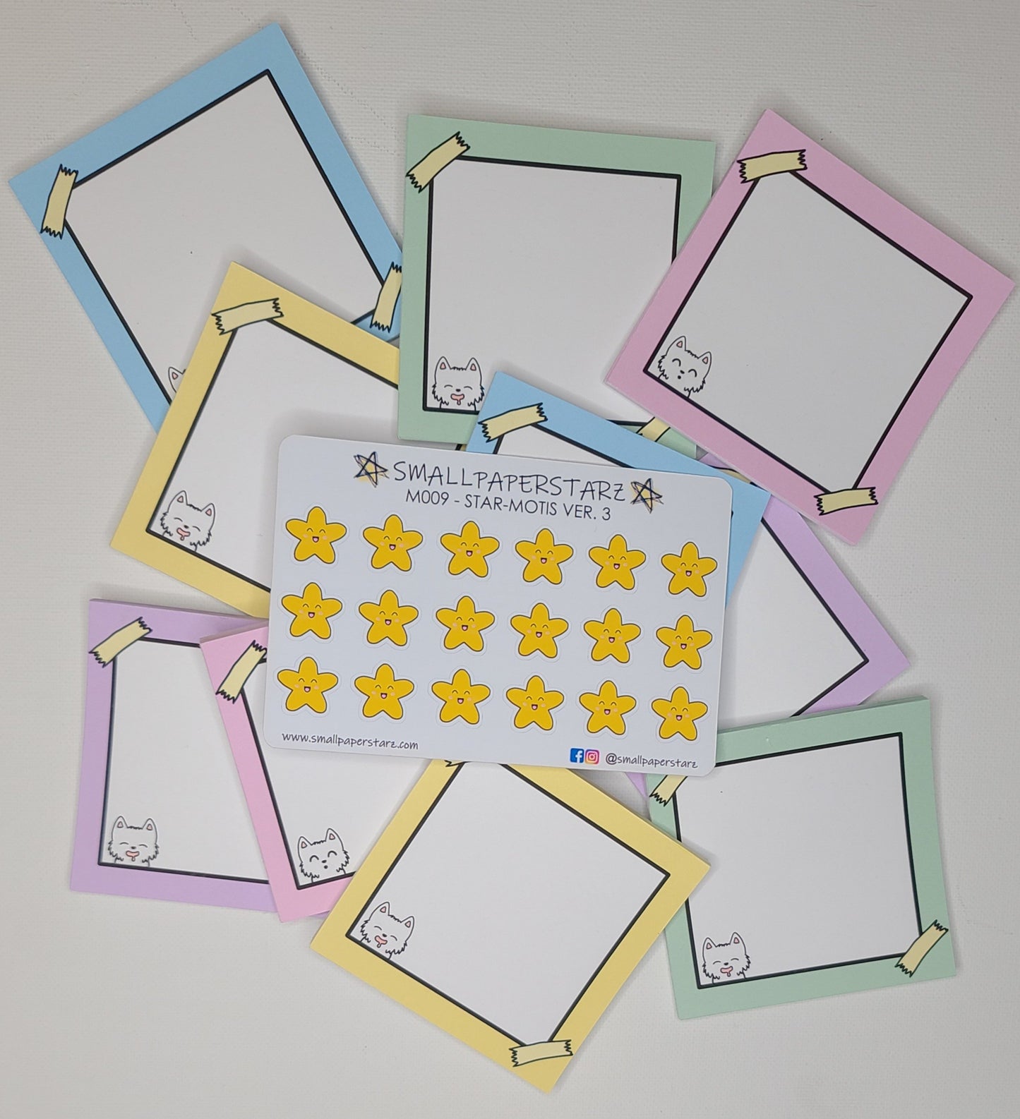 NP001-NP005 Luna Memo Notepads Multiple Colour (No adhesive)