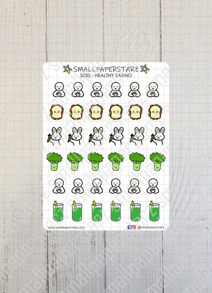 S035 - Healthy Eating Sticker Sheet