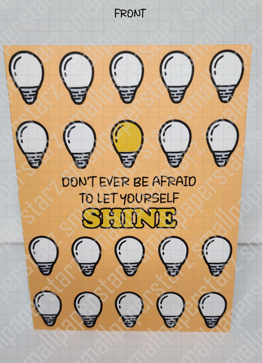 G001 - Let Yourself Shine Blank Greeting Card