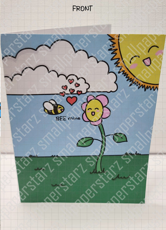 G004 - BEE mine Blank Greeting Card