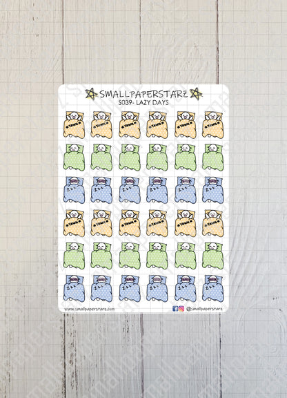 S039 - Lazy Days Sticker Sheet