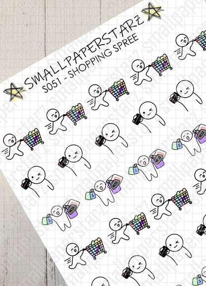 S051 - Shopping Spree Sticker Sheet