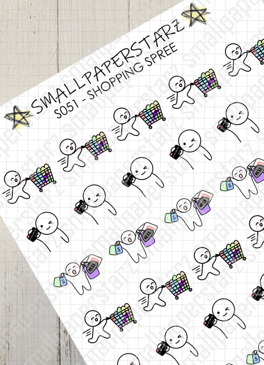 S051 - Shopping Spree Sticker Sheet
