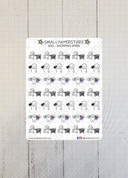 S051 - Shopping Spree Sticker Sheet