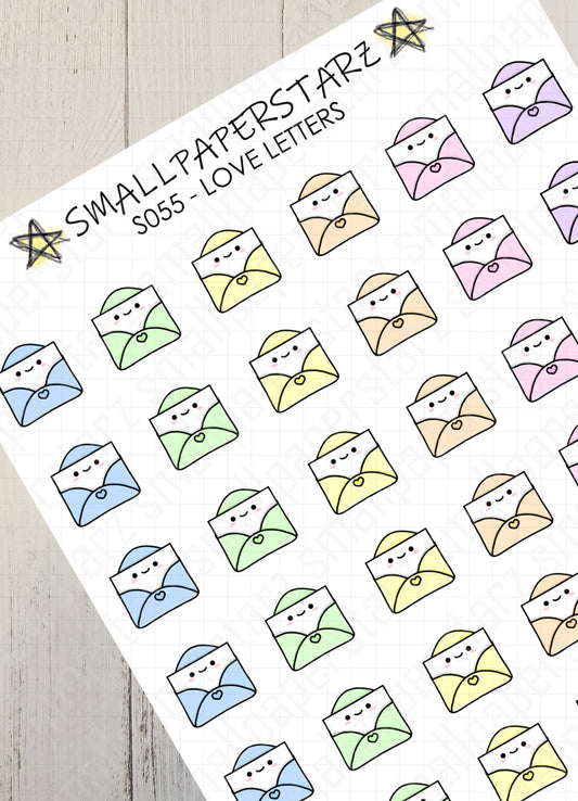 S055 - Love Letters Sticker Sheet