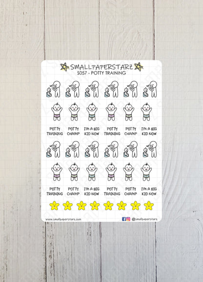 S057 - Potty Training Sticker Sheet