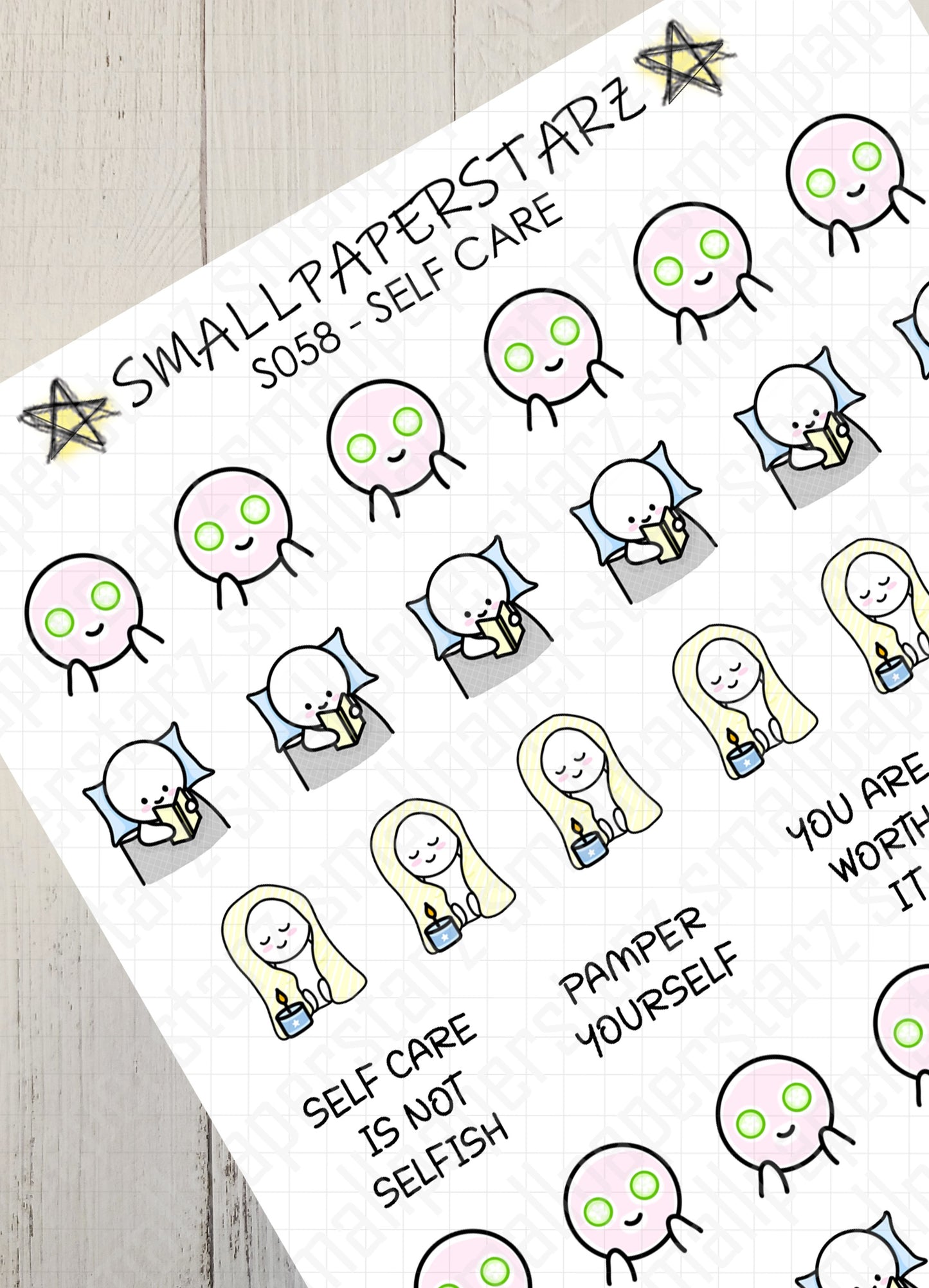 S058 - Self Care Sticker Sheet
