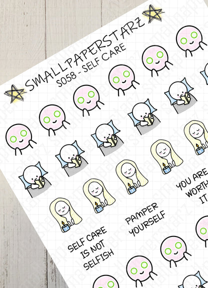 S058 - Self Care Sticker Sheet
