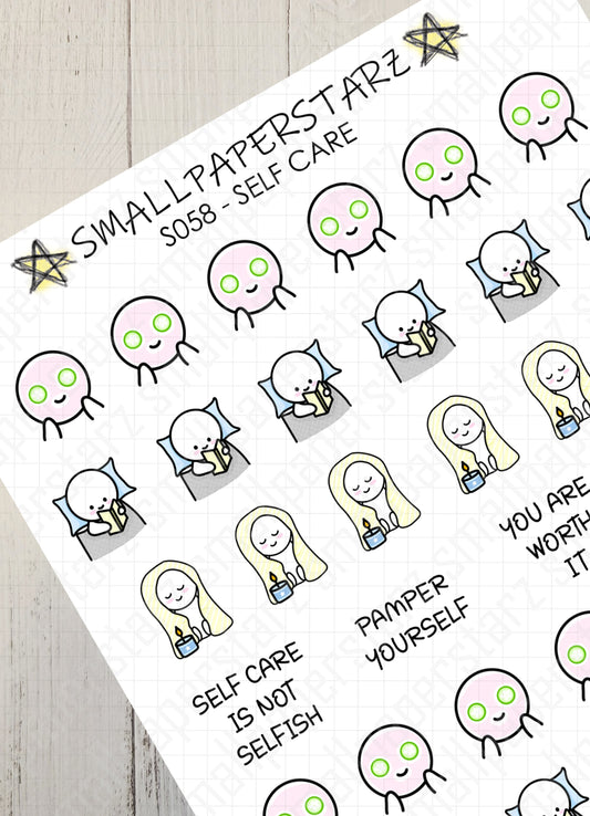 S058 - Self Care Sticker Sheet