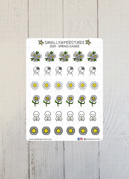 S059 - Spring Daisies Sticker Sheet