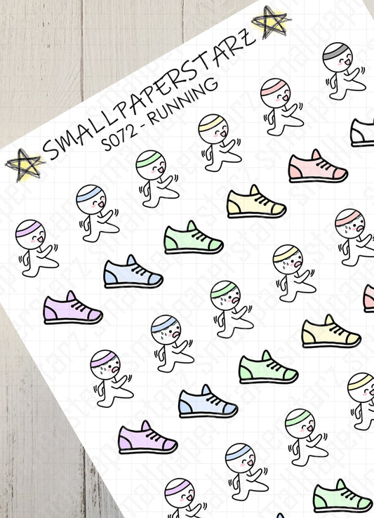 S072 - Running Sticker Sheet